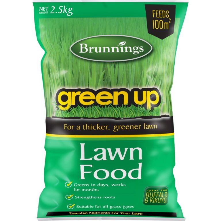 Brunnings Green Up Lawn Food 2 5kg Isabella S Hydroponic Nursery And Garden Centreoakabella